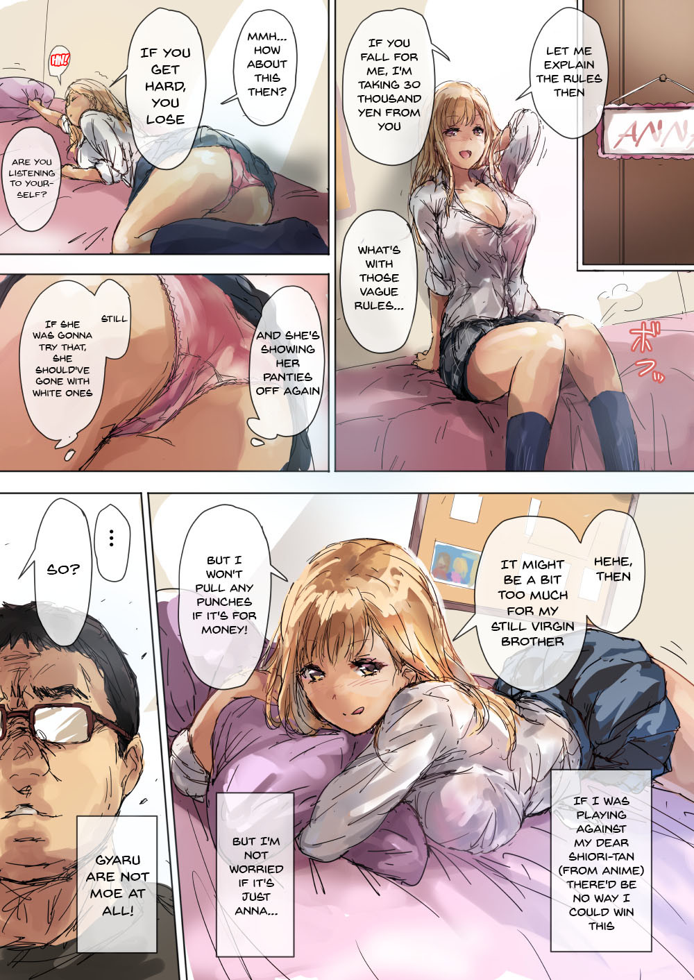 Hentai Manga Comic-A Cheeky Gyaru Schoolgirl Gets Reformed By Her Otaku Older Brother's Cock-Read-4